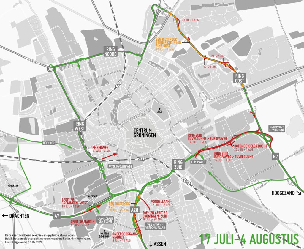 17 juli t/m 4 augustus